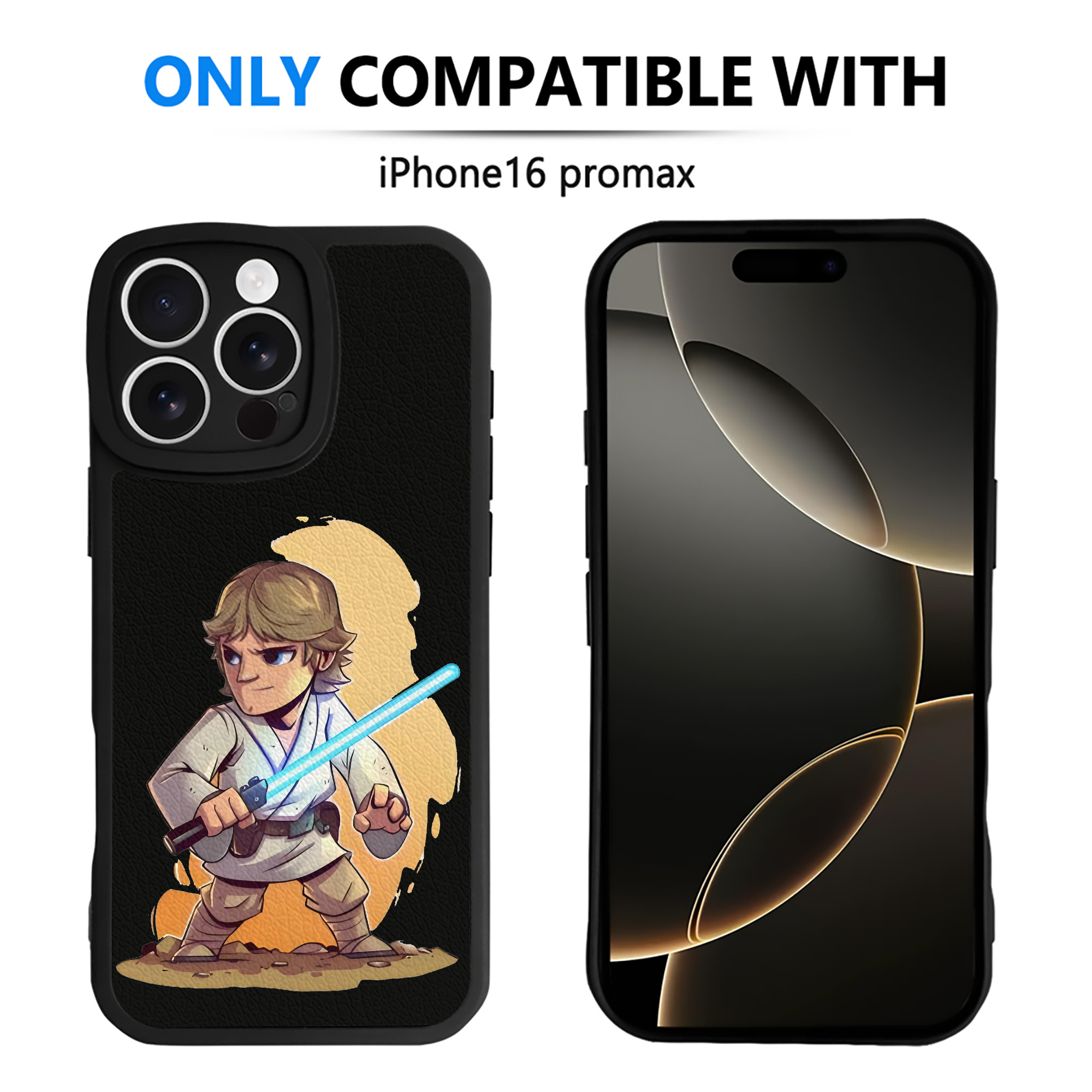 （画像用） スター・ウォーズ Star Wars 【iPhone 16シリーズ対応】シリコンスマホケース（レザー調） 材質：シリコン